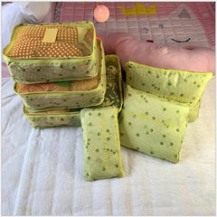 6pcs Waterproof Packing Cubes Large Capacity Organize Bag