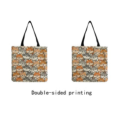 Cartoon Animal Eco Tote Handbag Lady Shopping Bag