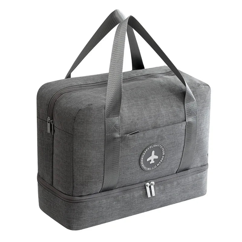 Travel Shoe Bag Overnight Portable Organizer Wet Dry Separation Bag
