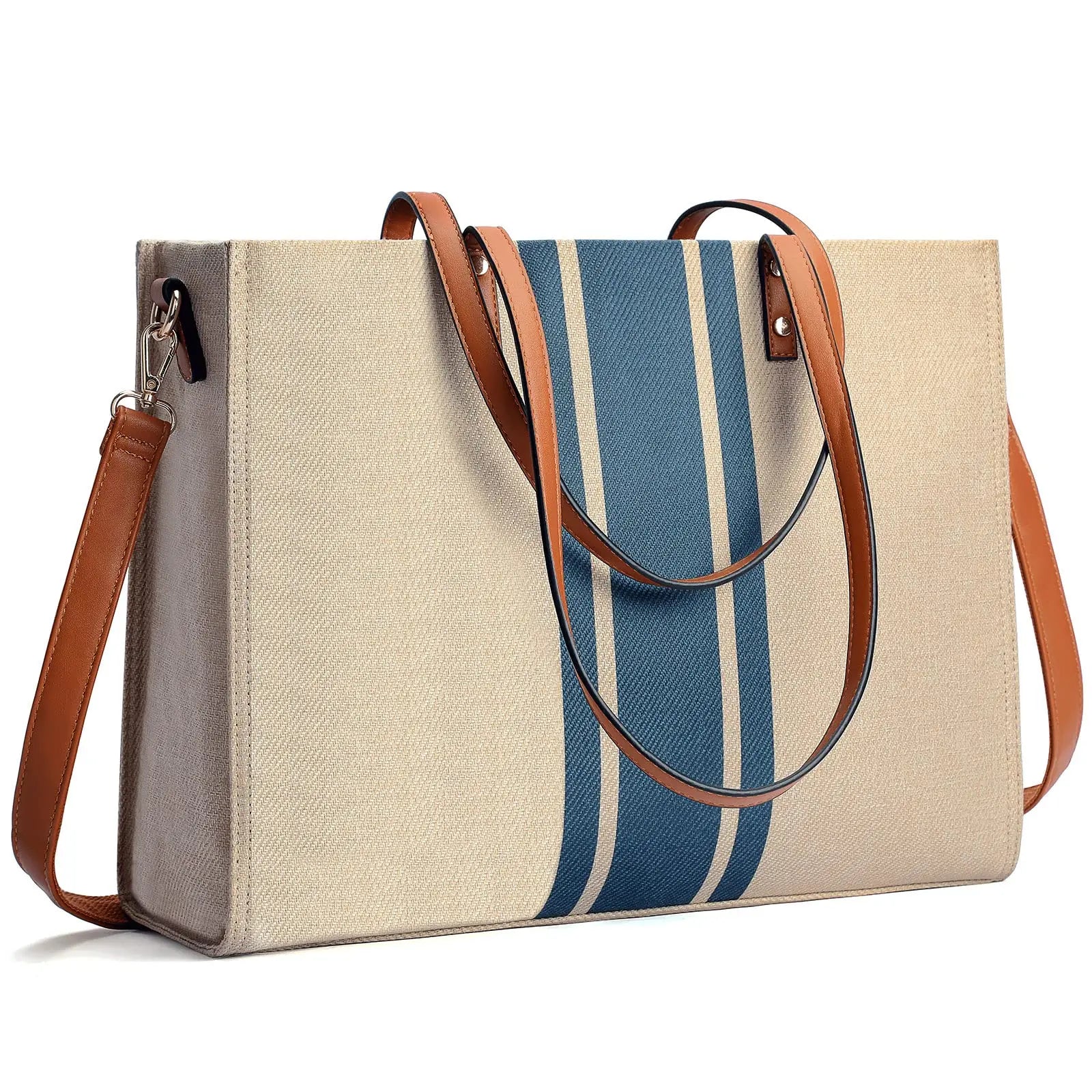 Large Capacity Laptop Tote Bag for Women - Work Shoulder Bag