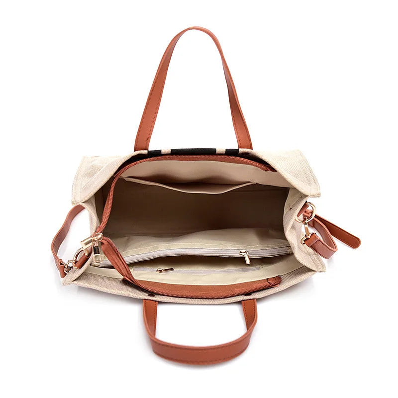 Large Capacity Laptop Tote Bag for Women - Work Shoulder Bag