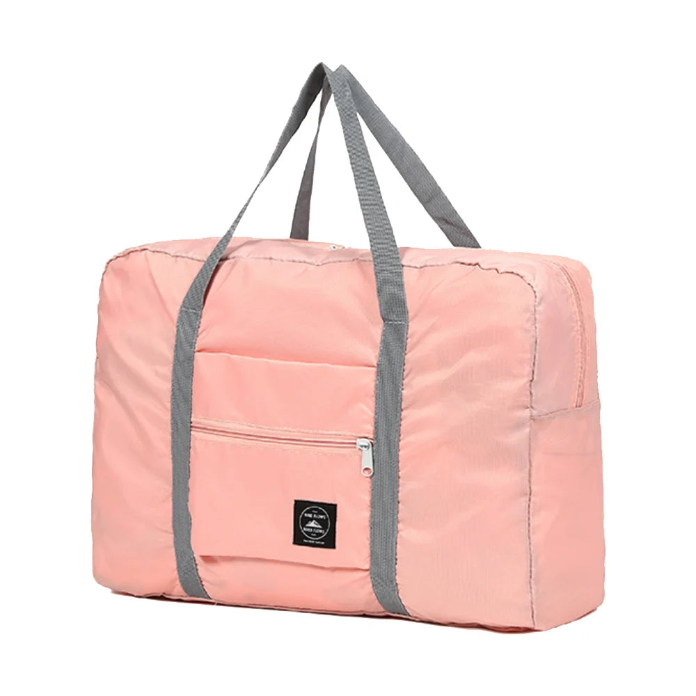 Foldable Large Duffle Bag Dog Print Travel Tote Clothes Organizers Women Bags