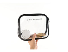 Travel Transparent Bag PVC Zipper Clear Makeup Beauty Case
