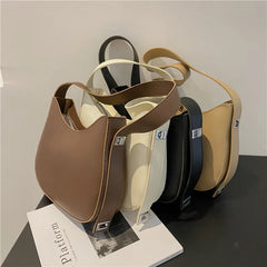 Crossbody Handbags Women'S PU Leather Saddle Casual Vintage Tote Shoulder Bag