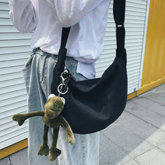 Hobos Canvas Shoulder Bag for Women, Youth Crossbody Messenger Bag