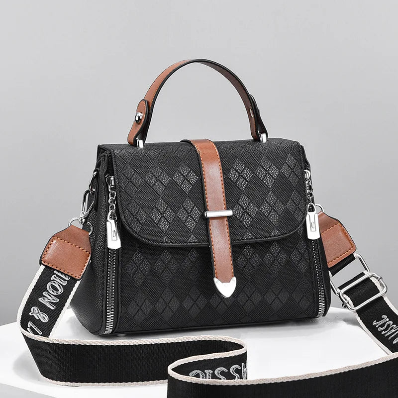 Women's Small Leather Crossbody Messenger Bag