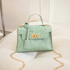 Mini Kelly Bag Pu Messenger Bag Crossbody Totes Shoulder Handbag