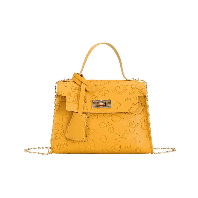 Mini Kelly Bag Pu Messenger Bag Crossbody Totes Shoulder Handbag