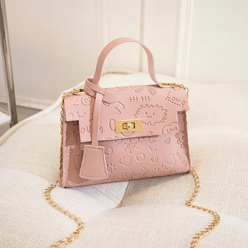 Mini Kelly Bag Pu Messenger Bag Crossbody Totes Shoulder Handbag