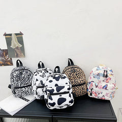 Animal Printing Small Feminina Backpack School Bags Mini Women's Backpacks