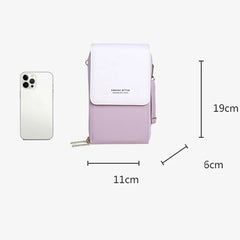 PU Leather Multifunction Mobile Phone Female Bags Ladies Single Crossbody Purse