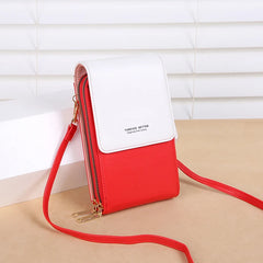 PU Leather Multifunction Mobile Phone Female Bags Ladies Single Crossbody Purse