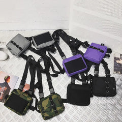 Punk Chest Bag Hip-Hop Tactical Waist Pack Unisex Outdoor Vest Bag