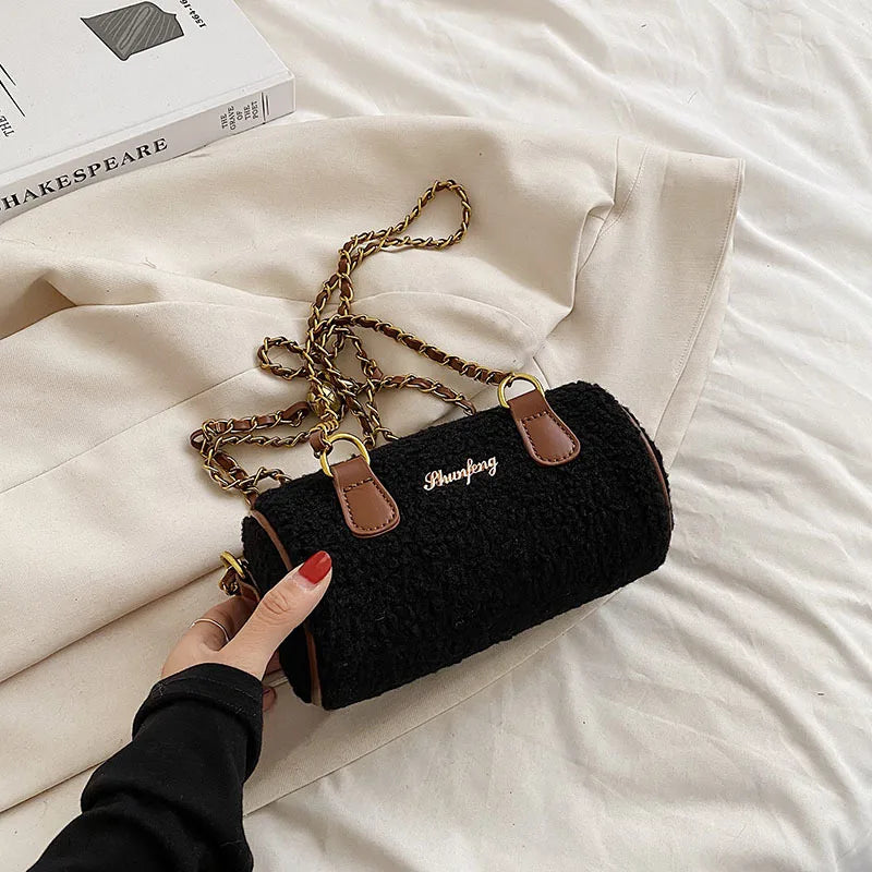 Women's Small Totes Bag Lamb Shoulder Crossbody Handbag