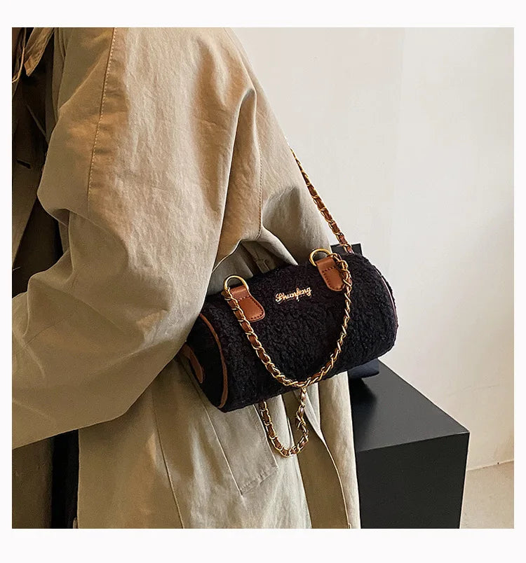 Women's Small Totes Bag Lamb Shoulder Crossbody Handbag