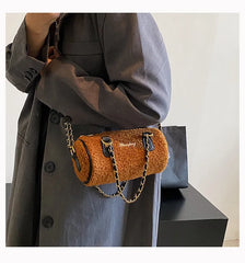 Women's Small Totes Bag Lamb Shoulder Crossbody Handbag