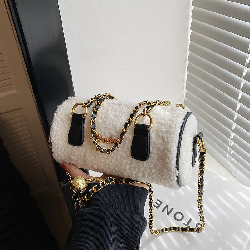 Women's Small Totes Bag Lamb Shoulder Crossbody Handbag