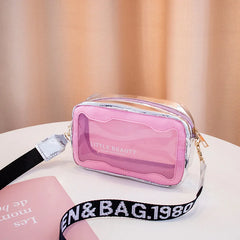 Women's Transparent Jelly Shoulder Bag Summer Beach Crossbody Bag