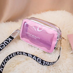 Women's Transparent Jelly Shoulder Bag Summer Beach Crossbody Bag