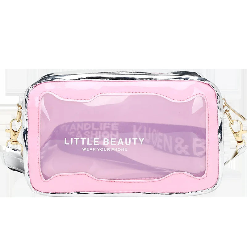Women's Transparent Jelly Shoulder Bag Summer Beach Crossbody Bag