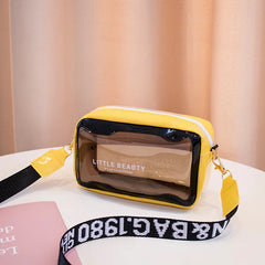 Women's Transparent Jelly Shoulder Bag Summer Beach Crossbody Bag