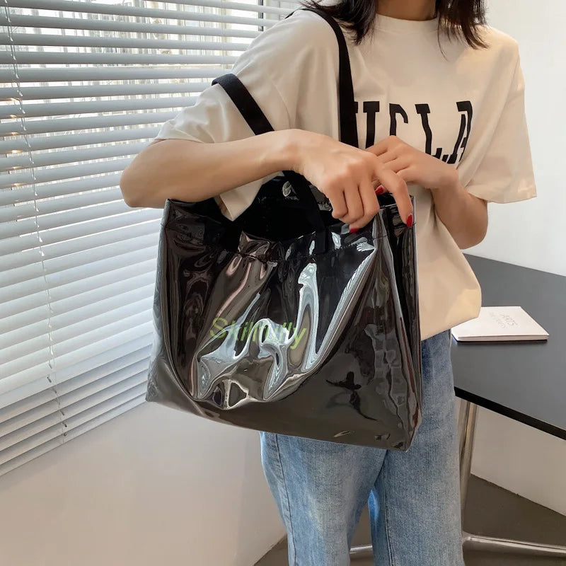 Large-Capacity Clear Shoulder Bag for Women