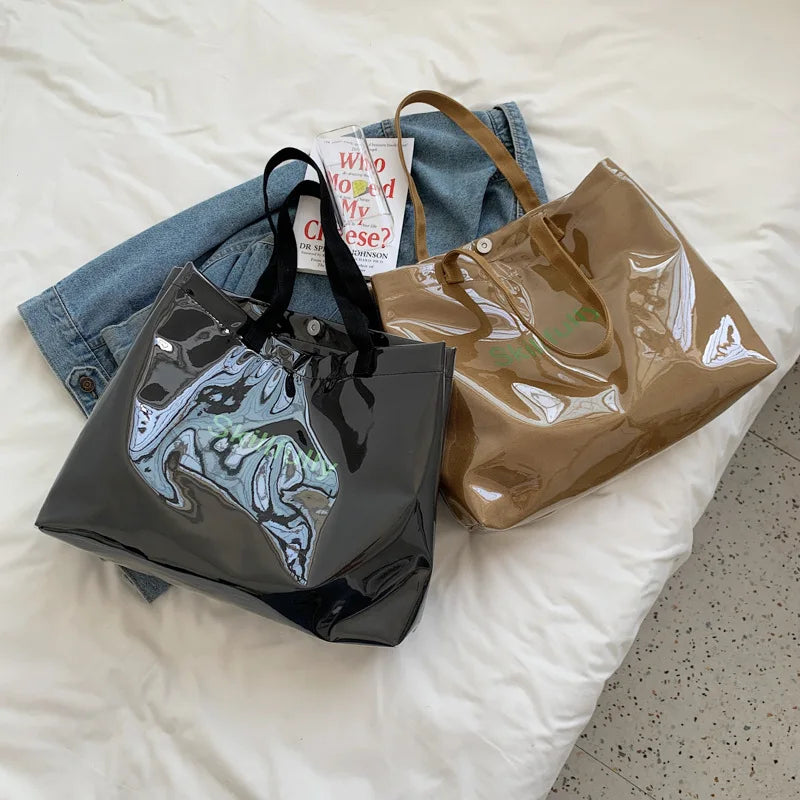 Large-Capacity Clear Shoulder Bag for Women