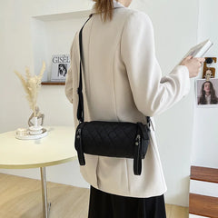 Diamond Lattice Nylon Women Shoulder Bag Crossbody Messenger Handbag