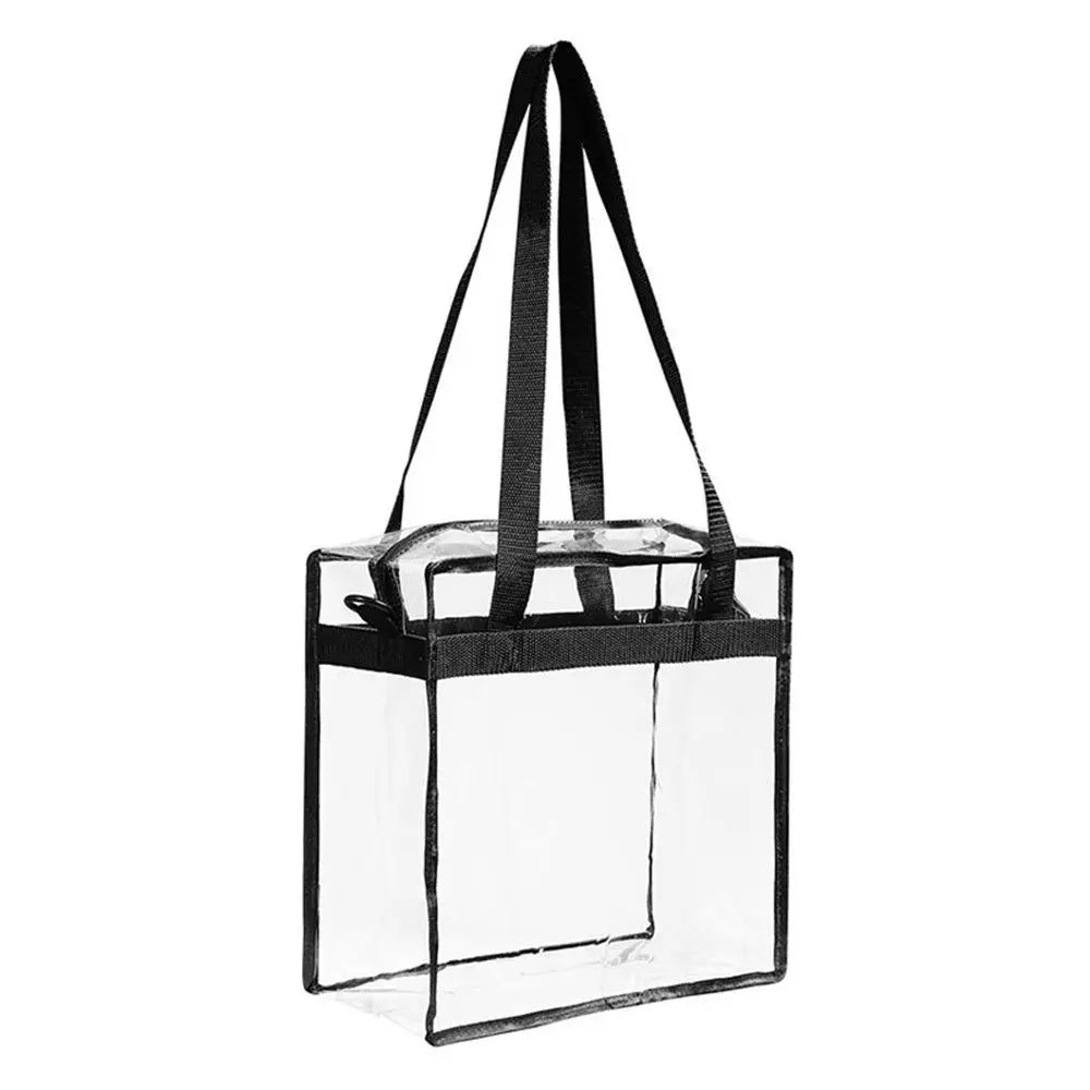 Women's PVC Transparent Shoulder Bag Gym Travel Beach Waterproof Bag