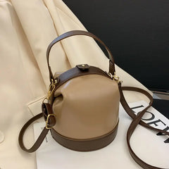 Western Style Small Bucket Bag Female Shoulder Bag Autumn Winter Net Red