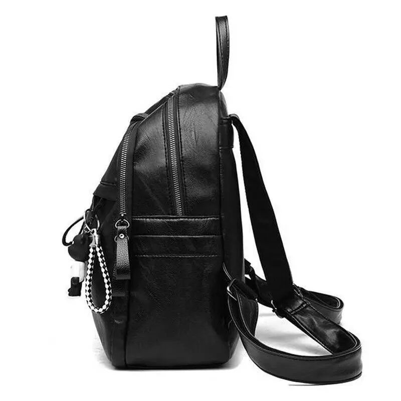 Women PU Leather Backpack Bag Female Casual Travel Waterproof Backpacks