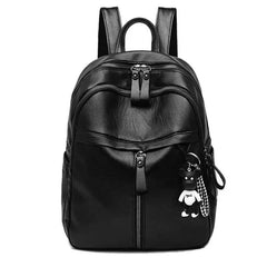 Women PU Leather Backpack Bag Female Casual Travel Waterproof Backpacks
