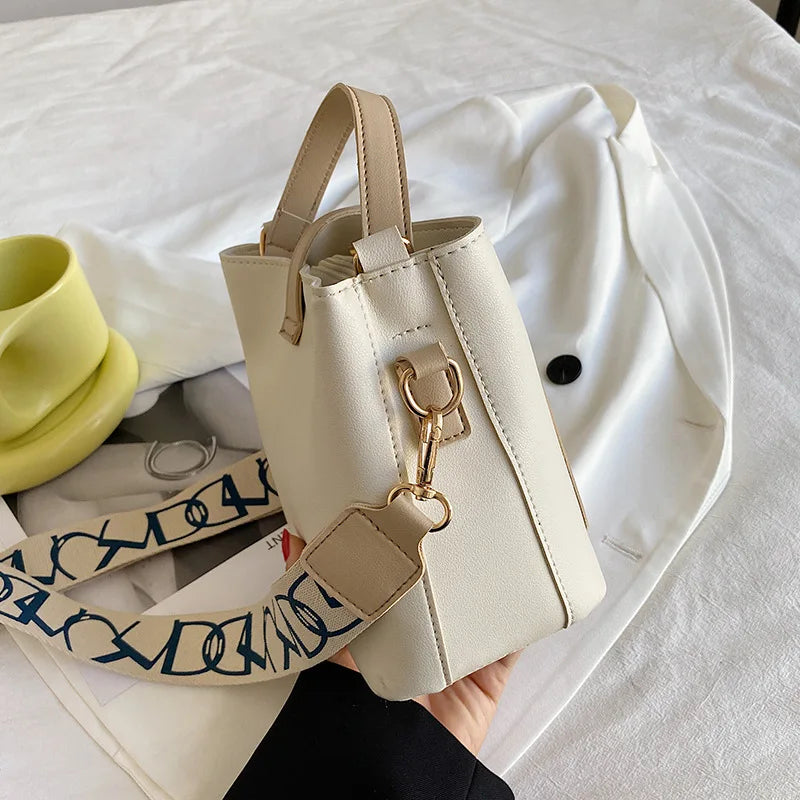 Women's Summer & Autumn Bucket Bag Large Capacity Messenger Bag