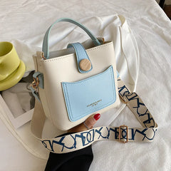 Women's Summer & Autumn Bucket Bag Large Capacity Messenger Bag