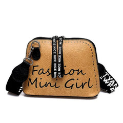 Women Crossbody Bag Shell Shaped Bag with Wide Shoulder Strap
