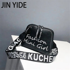 Women Crossbody Bag Shell Shaped Bag with Wide Shoulder Strap