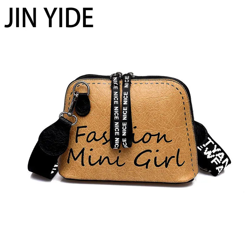 Women Crossbody Bag Shell Shaped Bag with Wide Shoulder Strap