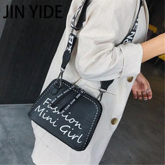 Women Crossbody Bag Shell Shaped Bag with Wide Shoulder Strap