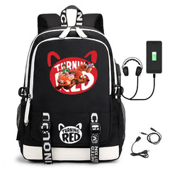 Turning Red Teen Girls Student School Bag Travel Backpack