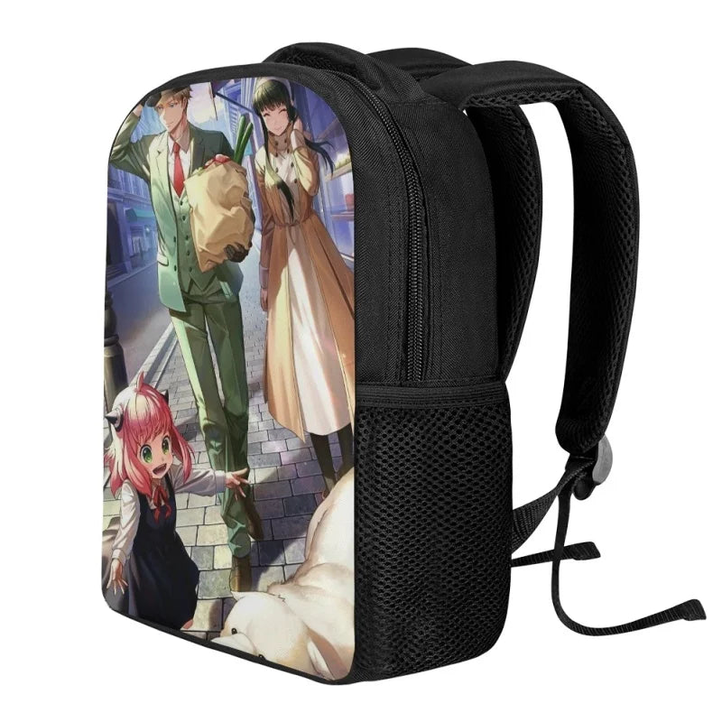 Twoheartsgirl Boys Anime Spy X Family School Backpack Kids Mini Bag