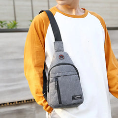 Anti-theft USB Charging Shoulder Bag Waterproof Diagonal Bag