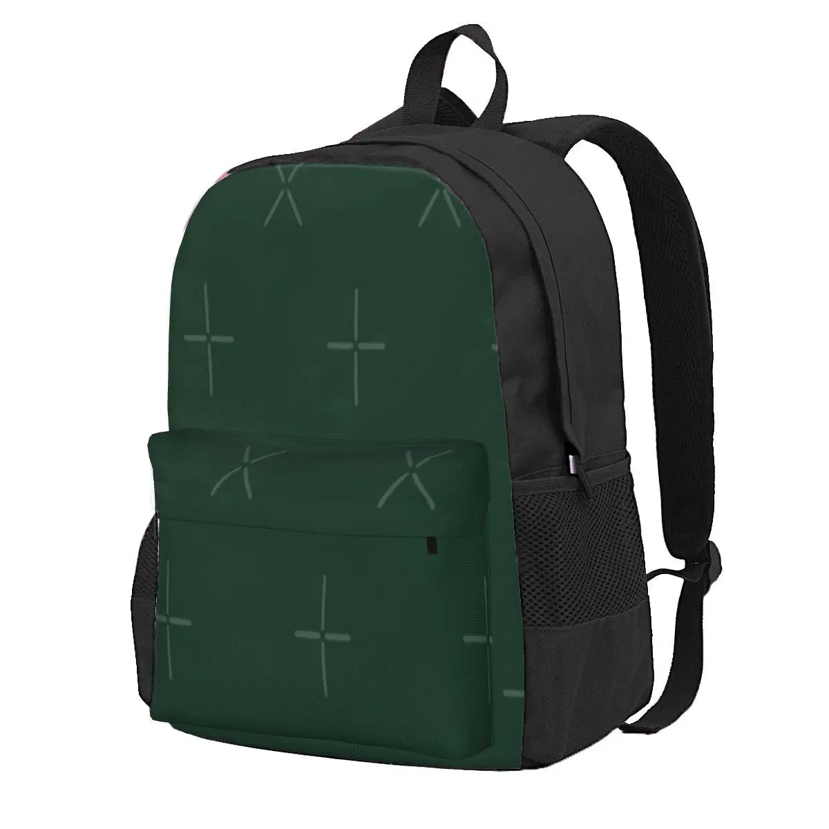 Ultra Deep Emerald Green 2 Backpacks Men Women Girls Back Bag