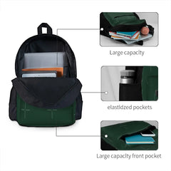 Ultra Deep Emerald Green 2 Backpacks Men Women Girls Back Bag