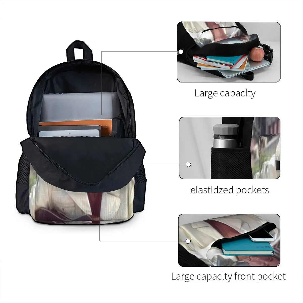 Uncle Jesse Backpack Men's Back Pack Bag For Women