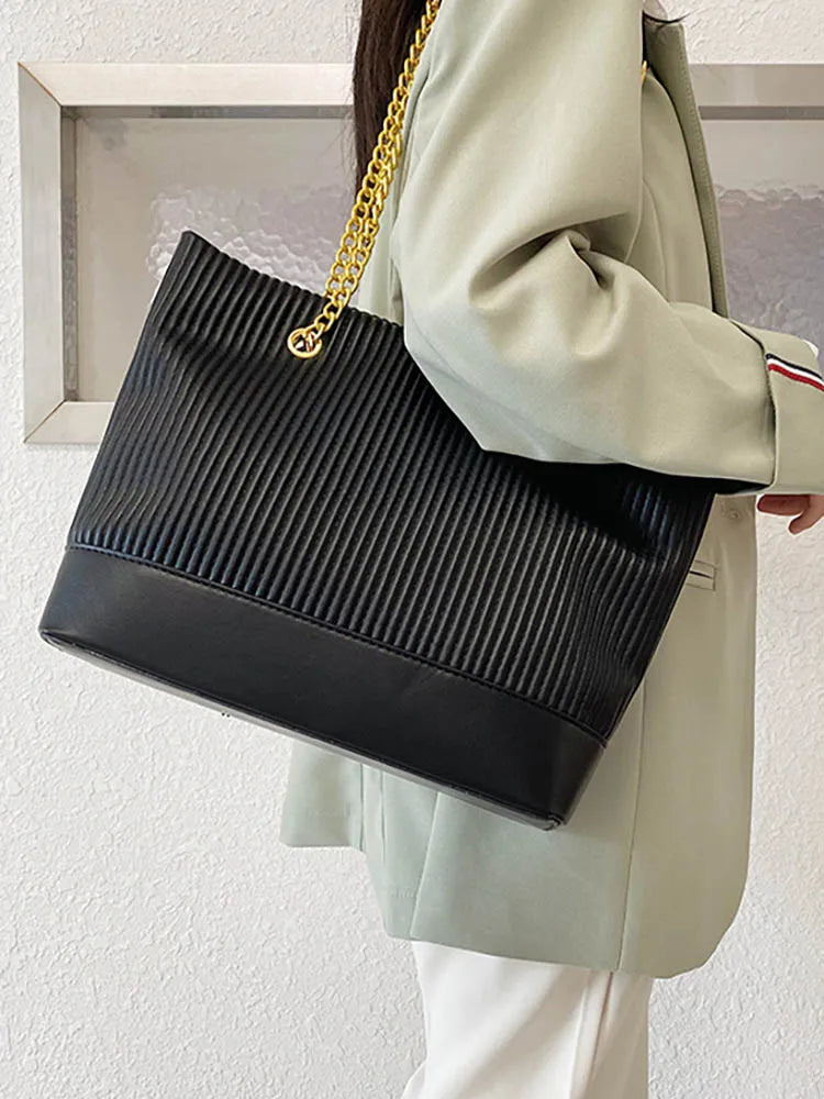 Underarm Women's Shoulder Bag Chain Top Handle Tote
