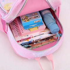 Unicorn Backpack For Girls Cartoon Princess School Bags Kids Satchels