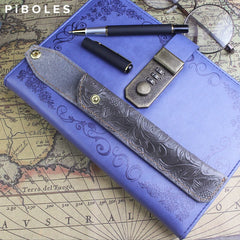 Cow Leather Pen Holder Pencil Case Storage Bag