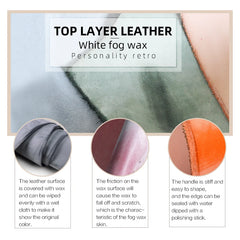 Cow Leather Pen Holder Pencil Case Storage Bag