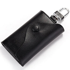 Vintage Leather Key Wallets Housekeeper Key Holders with 6 Key Hooks