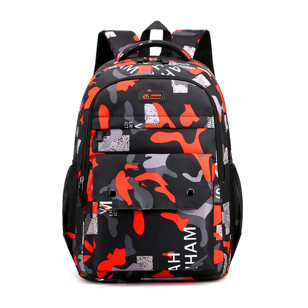 Adjustable Unisex Backpack Multipurpose School Bag Smooth Zipper
